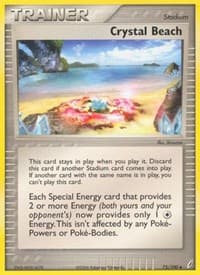 Crystal Beach - EX Crystal Guardians - Pokemon card