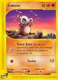 Cubone - Aquapolis - Pokemon card