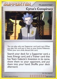Cyrus's Conspiracy - Platinum - Pokemon card