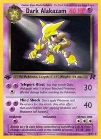 Dark Alakazam (18) - Team Rocket - Pokemon card