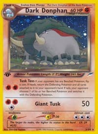 Dark Donphan - Neo Destiny - Pokemon card