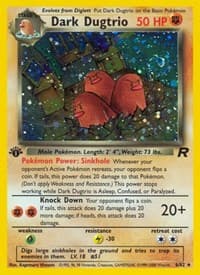 Dark Dugtrio (6) - Team Rocket - Pokemon card