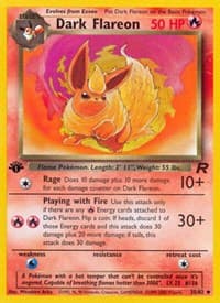 Dark Flareon - Team Rocket - Pokemon card