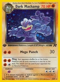 Dark Machamp (10) - Team Rocket - Pokemon card