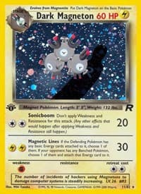 Dark Magneton (11) - Team Rocket - Pokemon card
