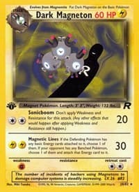 Dark Magneton (28) - Team Rocket - Pokemon card
