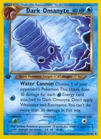 Dark Omanyte - Neo Destiny - Pokemon card