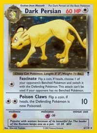 Dark Persian - Legendary Collection - Pokemon card