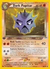 Dark Pupitar - Neo Destiny - Pokemon card