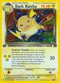 Dark Raichu - Team Rocket - Pokemon card