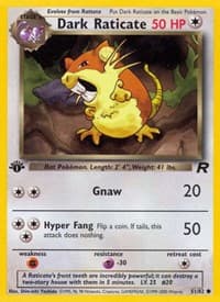 Dark Raticate - Team Rocket - Pokemon card