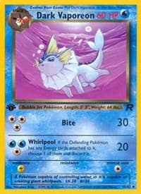 Dark Vaporeon - Team Rocket - Pokemon card