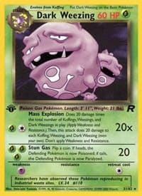 Dark Weezing (31) - Team Rocket - Pokemon card