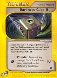 Darkness Cube 01 - Aquapolis - Pokemon card