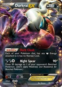 Darkrai EX - Legendary Treasures - Pokemon card