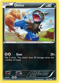 Deino (76) - Plasma Freeze - Pokemon card