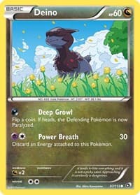 Deino - Legendary Treasures - Pokemon card