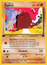 Diglett - Team Rocket - Pokemon card