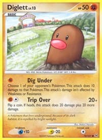 Diglett - Platinum - Pokemon card