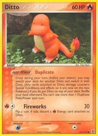 Ditto - 61/113 (Charmander) - EX Delta Species - Pokemon card