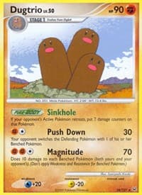 Dugtrio - Platinum - Pokemon card