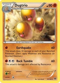 Dugtrio - XY Base Set - Pokemon card