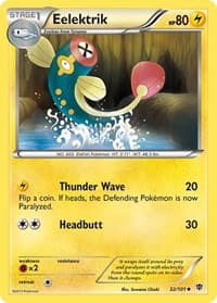 Eelektrik - Plasma Blast - Pokemon card