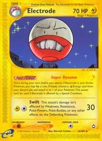 Electrode - Aquapolis - Pokemon card