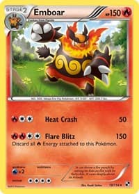 Emboar (19) - Black and White - Pokemon card
