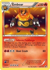 Emboar (20) - Black and White - Pokemon card