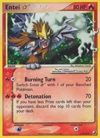 Entei Star - EX Unseen Forces - Pokemon card