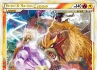Entei & Raikou Legend (top) - Unleashed - Pokemon card