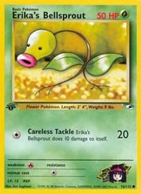 Erika's Bellsprout (76) - Gym Heroes - Pokemon card