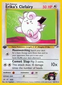 Erika's Clefairy - Gym Heroes - Pokemon card