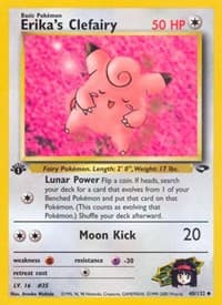 Erika's Clefairy - Gym Challenge - Pokemon card