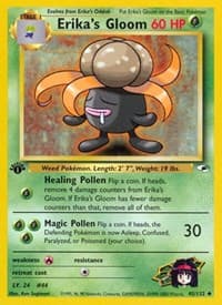 Erika's Gloom (45) - Gym Heroes - Pokemon card