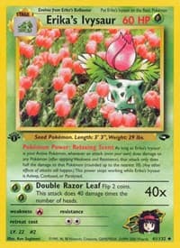 Erika's Ivysaur - Gym Challenge - Pokemon card