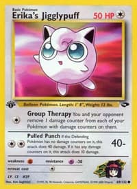 Erika's Jigglypuff - Gym Challenge - Pokemon card