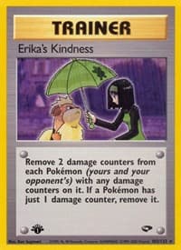 Erika's Kindness - Gym Challenge - Pokemon card