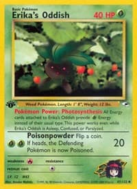 Erika's Oddish (47) - Gym Heroes - Pokemon card