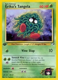 Erika's Tangela - Gym Heroes - Pokemon card