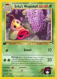 Erika's Weepinbell (48) - Gym Heroes - Pokemon card