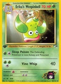 Erika's Weepinbell (49) - Gym Heroes - Pokemon card
