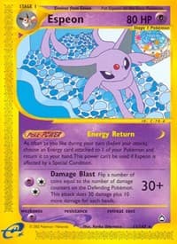 Espeon - Aquapolis - Pokemon card