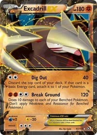 Excadrill EX - Legendary Treasures - Pokemon card