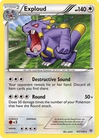 Exploud - Plasma Storm - Pokemon card