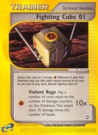 Fighting Cube 01 - Aquapolis - Pokemon card