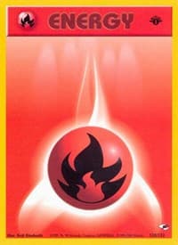 Fire Energy - Gym Heroes - Pokemon card