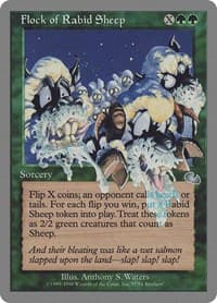 Flock of Rabid Sheep - Unglued - Magic: The Gathering card