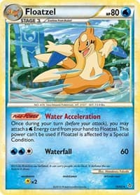 Floatzel - Unleashed - Pokemon card